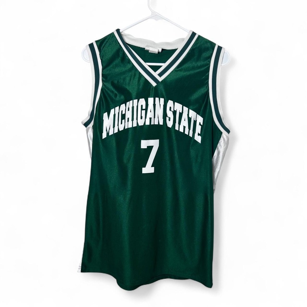 Vintage Michigan State Spartans Basketball Jersey Mens Large